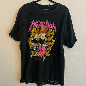 Metallica band t shirt Urban outfitters